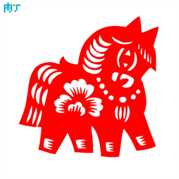 Encyclopedia of paper-cut picture 2014 horse picture 1280*1280_ picture No. 018